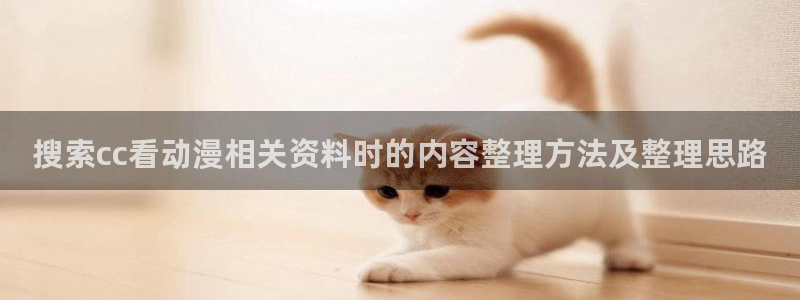 喵趣漫画经典漫画:搜索cc看动漫相关资料时的内容整理方法及整理思路配图